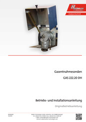 Bühler technologies GAS 222.11 Betriebs Und Installationsanleitung