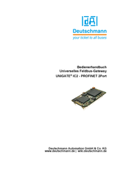 DEUTSCHMANN AUTOMATION UNIGATE IC2 PROFINET 2Port Bedienerhandbuch