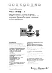 Endress+Hauser Proline Promag 55H Technische Information
