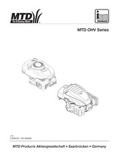 MTD MTD OHV Serie Originalbetriebsanleitung