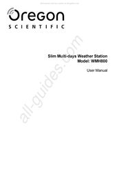 Oregon Scientific WMH800 Bedienungsanleitung