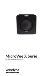 Velodyne Acoustics MicroVee X Serie Bedienungsanleitung