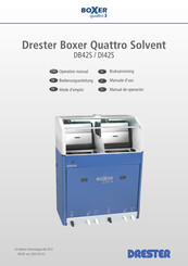 DRESTER Boxer Quattro Solvent DB42S Bedienungsanleitung