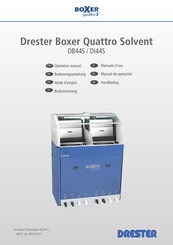 DRESTER Boxer Quattro Solvent DB44S Bedienungsanleitung