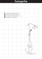 Hansgrohe Showerpipe Croma 220 Reno 27224000 Gebrauchsanleitung, Montageanleitung