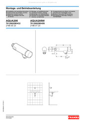 Franke AQUA205 7612982080432 Montage- Und Betriebsanleitung