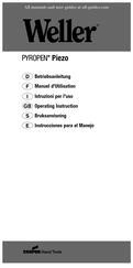 Weller PYROPEN Piezo Betriebsanleitung
