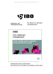 IBO OHI serie Gebrauchs- Und Wartungsanweisung