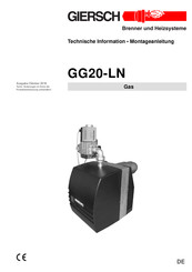 Giersch GG20-LN Technische Information/Montageanleitung