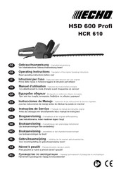 Echo HSD 600 Proi Gebrauchsanweisung