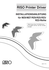 Riso MZ9 Serie Installationsanleitung
