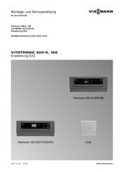 Viessmann Vitotronic 100 GC1C Montage- Und Serviceanleitung