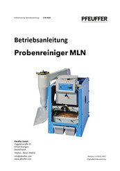 Pfeuffer MLN Betriebsanleitung