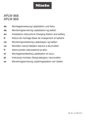 Miele APLW 869 Montageanweisung