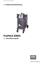 JESS Welding ProPULS 320CC Originalbetriebsanleitung