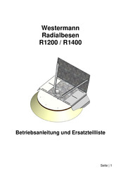 Westermann R1400 Betriebsanleitung Und Ersatzteilliste