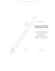 IWC Schaffhausen PILOT'S WATCH AUTOMATIC 36 Bedienungsanleitung