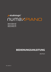 Studiologic NUMA X PIANO 88 Bedienungsanleitung