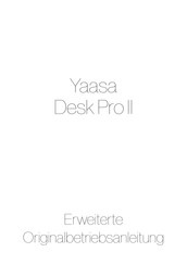 Yaasa Desk Pro II Erweiterte Originalbetriebsanleitung