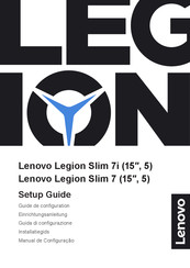 Lenovo Legion Slim 7i Einrichtungsanleitung