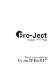 Pro-Ject Audio Systems Pro-Ject CD Box RS2T Bedienungsanleitung