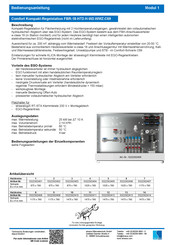 Strawa Comfort Kompakt-Regelstation FBR-18-HT2-H-W2-WMZ-C69 Bedienungsanleitung