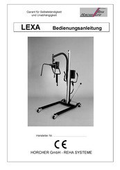 HORCHER LEXA Serie Bedienungsanleitung