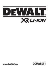 DeWalt XR LI-ION DCMASST1 Bersetzung Der Originalanweisungen