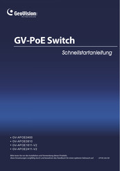 GeoVision GV-APOE0810 Schnellstartanleitung