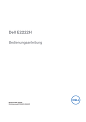 Dell E2222Ht Bedienungsanleitung
