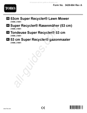 Toro Super Recycler 21691 Bedienungsanleitung
