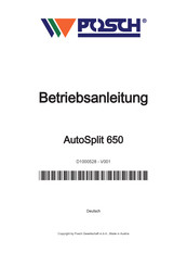 Posch M7085 Betriebsanleitung
