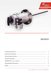 Bühler technologies GAS 222.15 Kurzanleitung