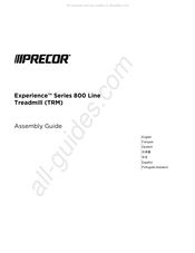 Precor Experience 800 Line-Serie Montageanleitung