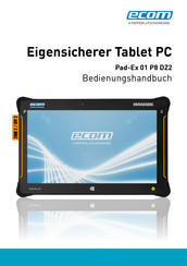 Pepperl+Fuchs ecom Pad-Ex 01 P8 DZ2 Bedienungshandbuch