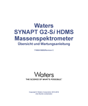 Waters SYNAPT G2-Si HDMS Übersicht Und Wartungsanleitung