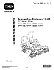 Toro Reelmaster 3555 Bedienungsanleitung