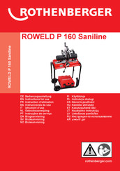 Rothenberger ROWELD P 160 Saniline Bedienungsanleitung