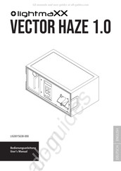 Lightmaxx Vector Haze 1.0 Bedienungsanleitung