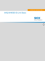 SICK AHS36 IO-Link Betriebsanleitung