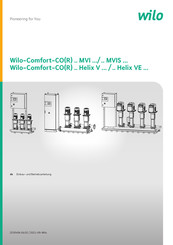 Wilo Comfort-CO MVIS-Serie Einbau- Und Betriebsanleitung