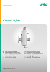 Wilo Voda Air/Dirt Einbau- Und Betriebsanleitung