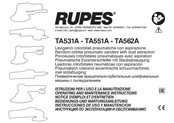 Rupes TA531A Bedienungs- Und Wartungsanleitung