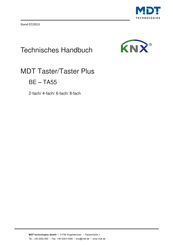 MDT Technologies Taster Plus 55 Technisches Handbuch