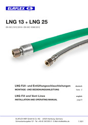 Elaflex LNG 13 Montage- Und Bedienungsanleitung