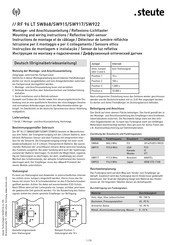 steute RF 96 LT SW922 Montage- Und Anschlussanleitung