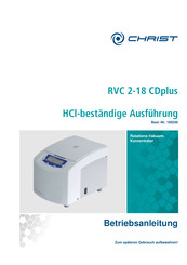 Christ RVC 2-18 CDplus Betriebsanleitung