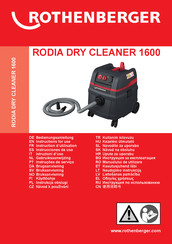 Rothenberger RODIA DRY CLEANER 1600 Bedienungsanleitung