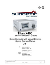 Sunoptic Surgical Titan X400 Gebrauchsanleitung