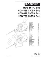 Kärcher HDS 698 CSX Eco Bedienungsanleitung